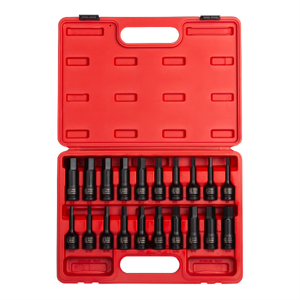 1/2 In Dr Metric/SAE Master Impact Hex Driver Set - 20-Pc