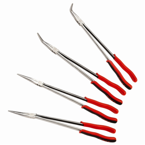 4PC 16\" EXTRA LONG REACH NEEDLE NOSE PLIERS SET
