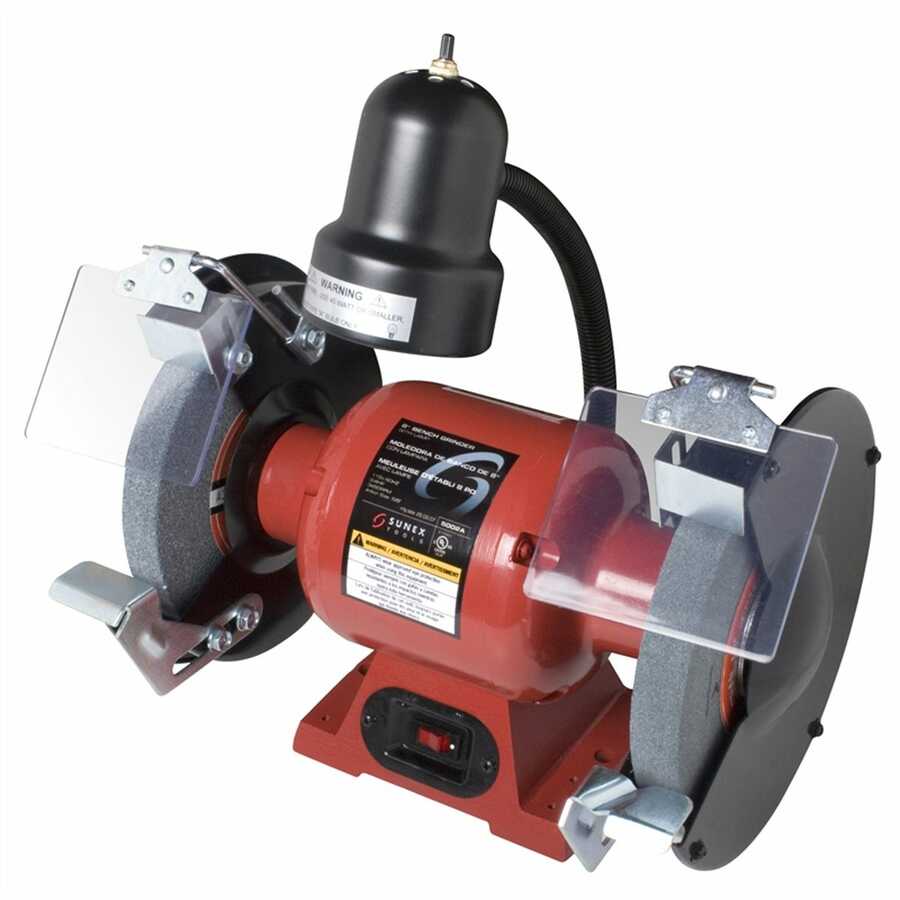 8\" Bench Grinder with Light