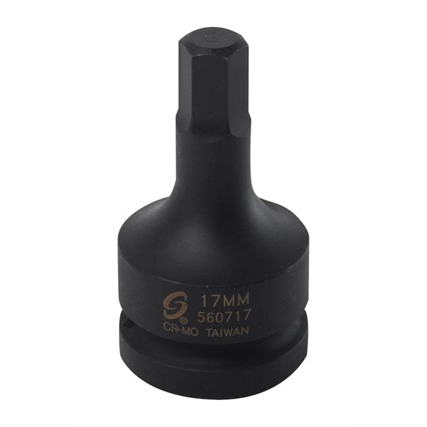 1\" DR. 17MM HEX DRIVE IMPACT S