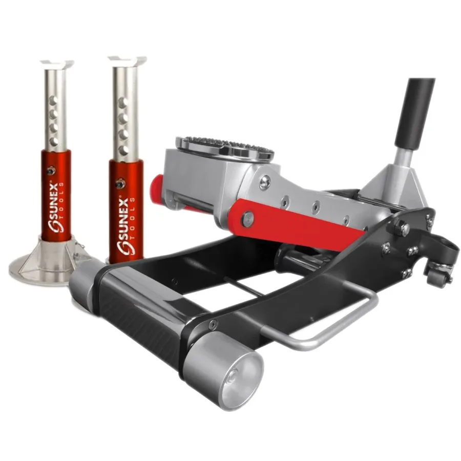 (image for) Sunex 6603ASJPK 3 Ton Aluminum Jack and Stand Pack
