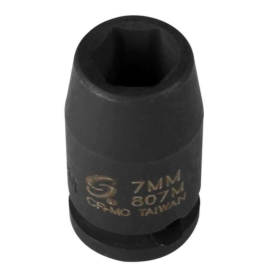 Sunex Tools | 807M | Sunex 807M 1/4" Drive 7mm Standard Impact Socket