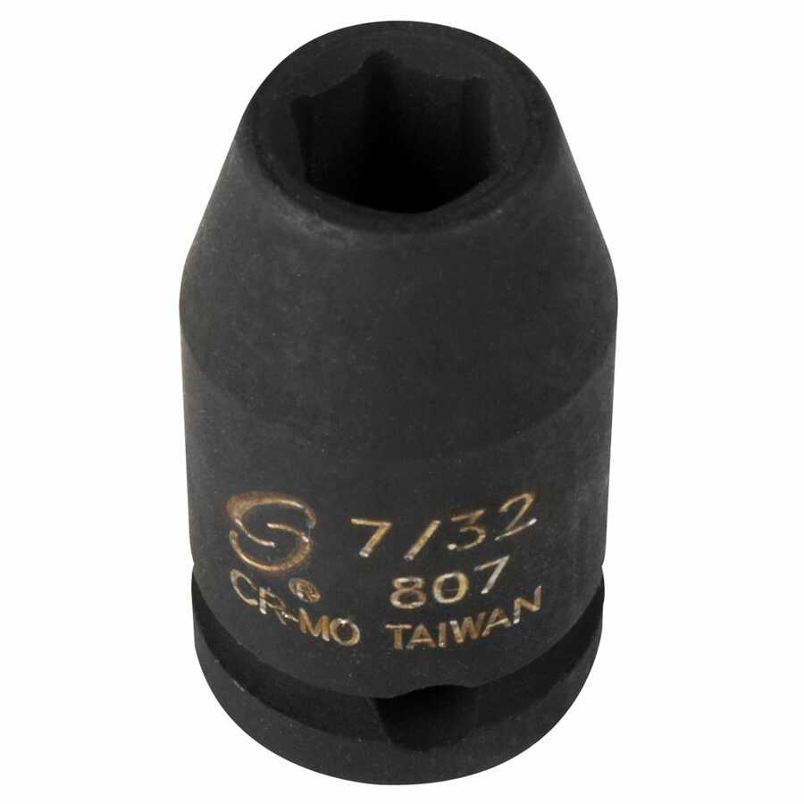 1/4 Inch Drive Fractional SAE Std Impact Socket 7/32 Inch