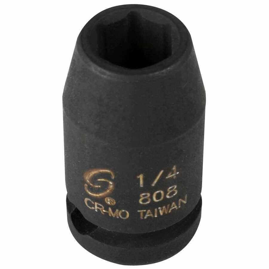 1/4 Inch Drive 6 Pt Fractional SAE Std Impact Socket 1/4 Inch