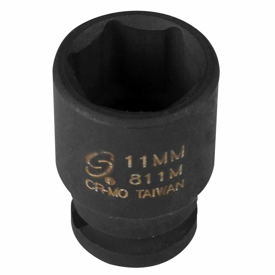 1/4" Square Drive Standard Impact Socket 11MM