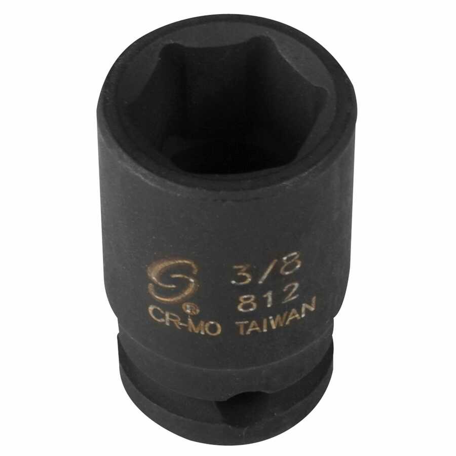 1/4 Inch Drive 6 Pt Fractional SAE Std Impact Socket 3/8 Inch