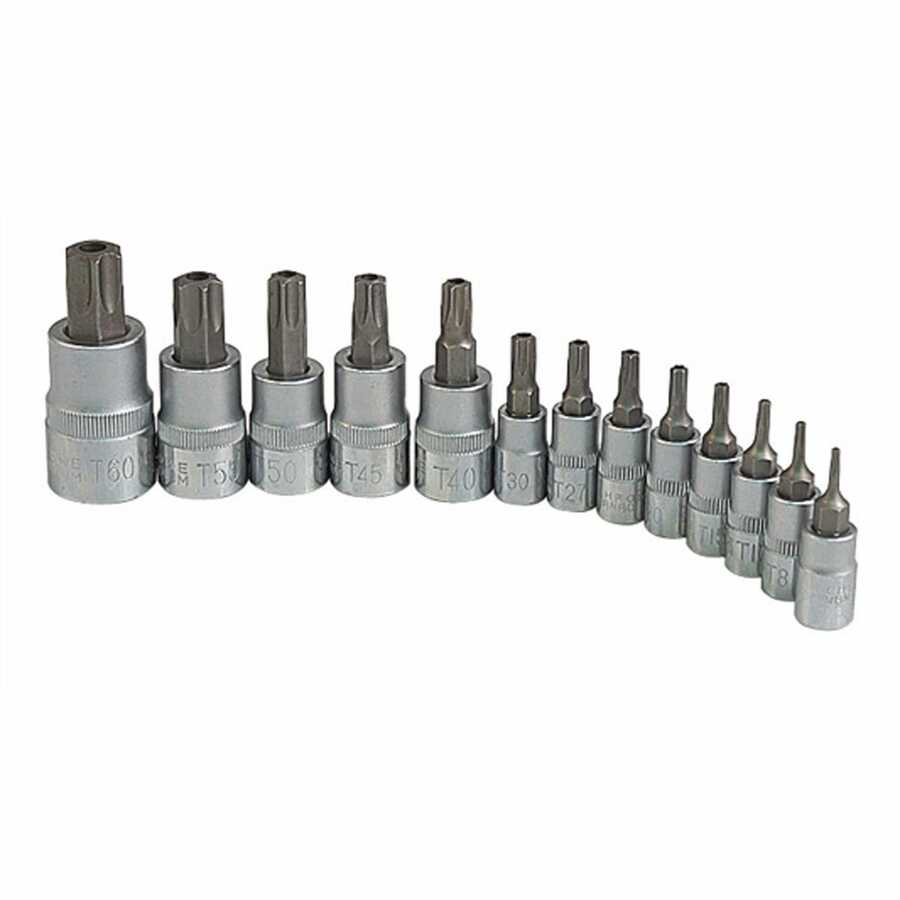 TAMPERPROOF STAR SOCKET SET, 13 PC.