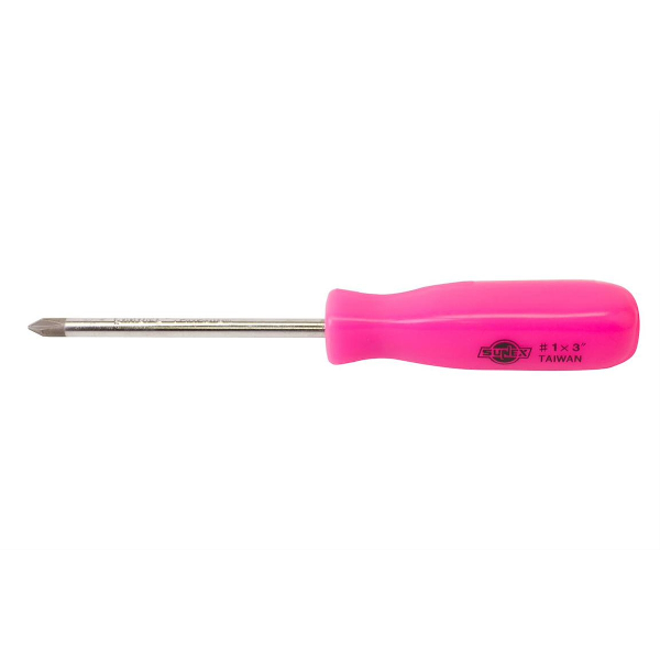 #1 Phillips x 3" Neon Pink Screwdriver