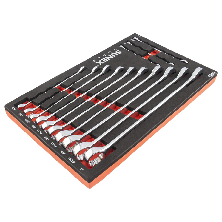 13 PC. V-GROOVE SAE WRENCH SET IN EVA FOAM 1/4"-1"