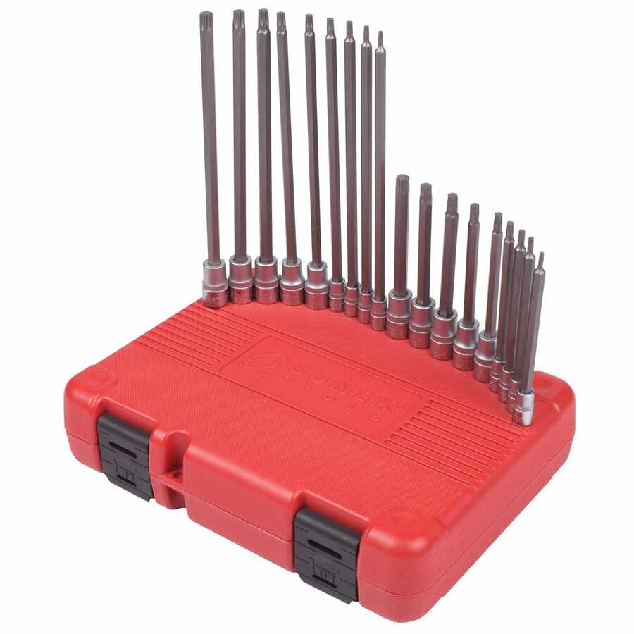 1/4 & 3/8 Inch Drive Long Star Bit Socket Set