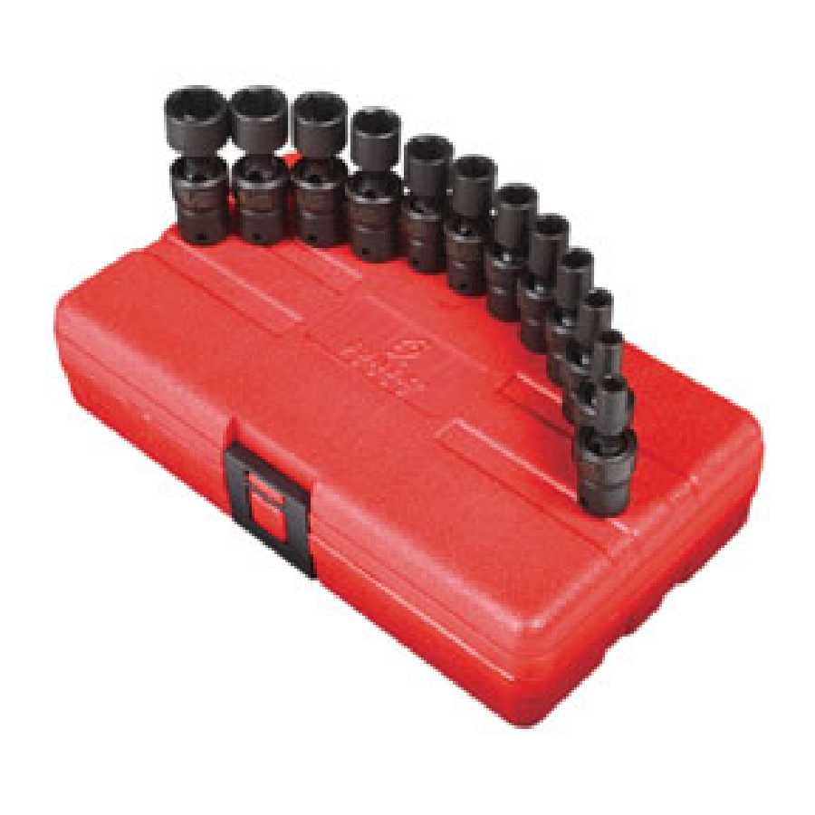 1/4 In Drive 6 Point Swivel Universal Flex Metric Impact Socket