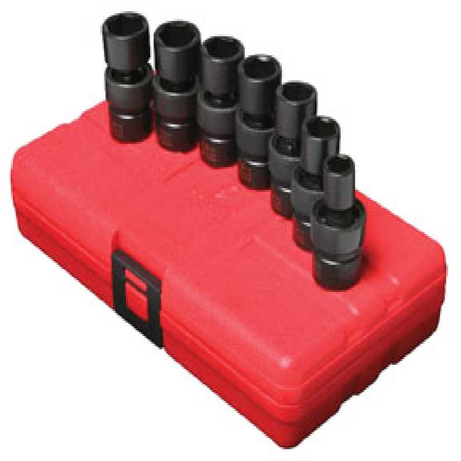 Sunex 3655 3/8" Drive Metric Impact Swivel Socket Set