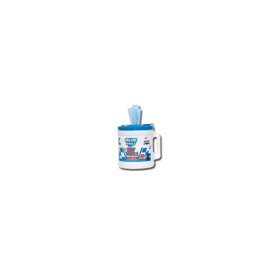 Blue Shop Towel Bucket - 200 Towels Blue Shop Towel Bucket - 200 Towels