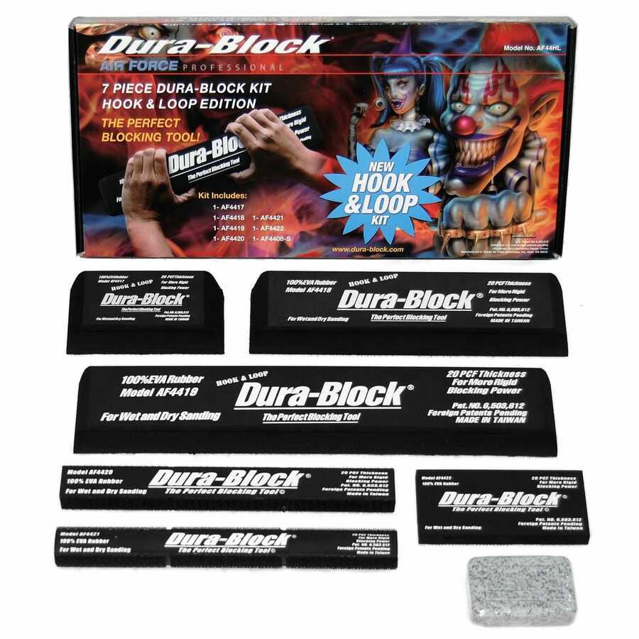 Dura-Block Hook and Loop Sanding Blocks 7 Pc