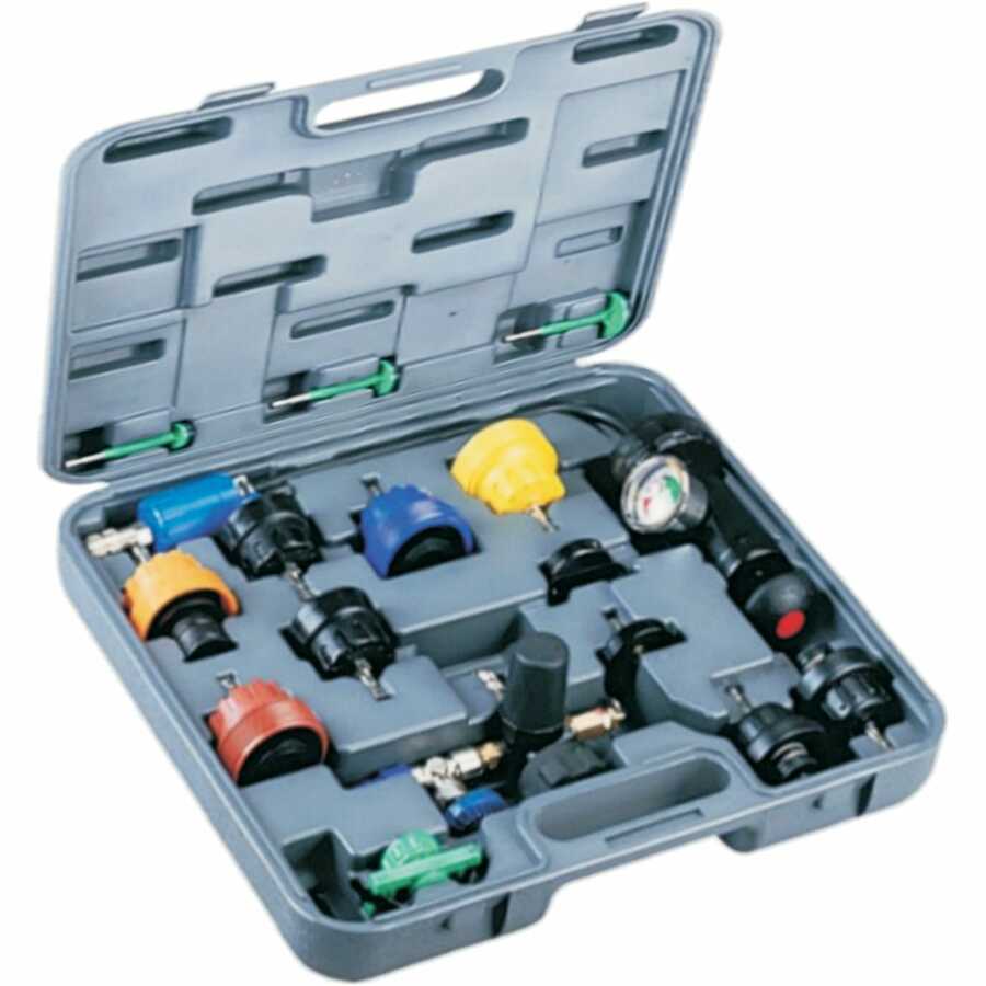 T and E Tools | TERT-919A | Radiator Pressure Test Kit with Universal Adapters