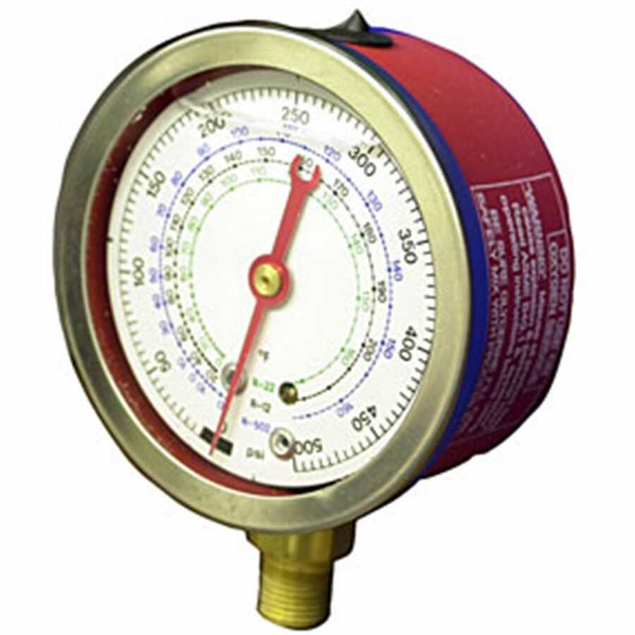 Refrigerant Gauge, Glycerine High Side 134A Auto