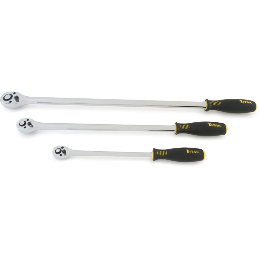 1/4, 3/8 & 1/2 In Dr Extra-Long Quick Release Ratchets