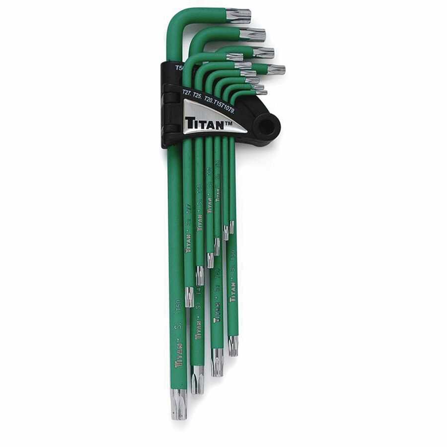 Extra Long Arm Ball End Hex Key Set - Torx - 13-Pc