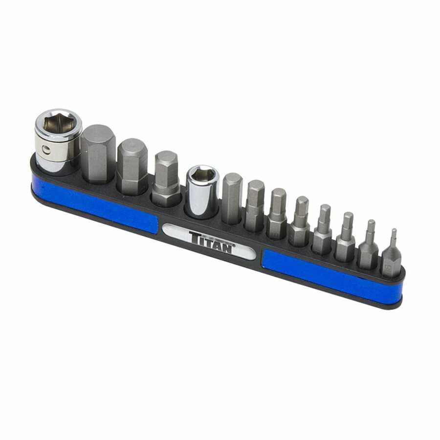 13pc Metric Hex Bit Set