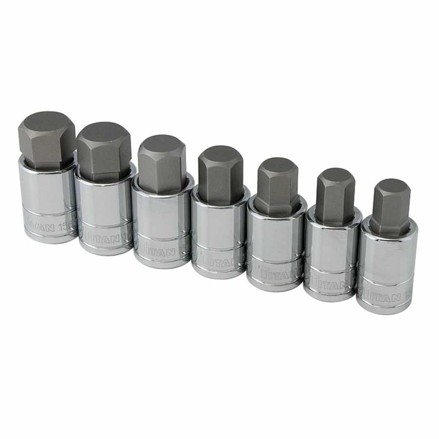 7pc MM Large Hex Bit Socket Set