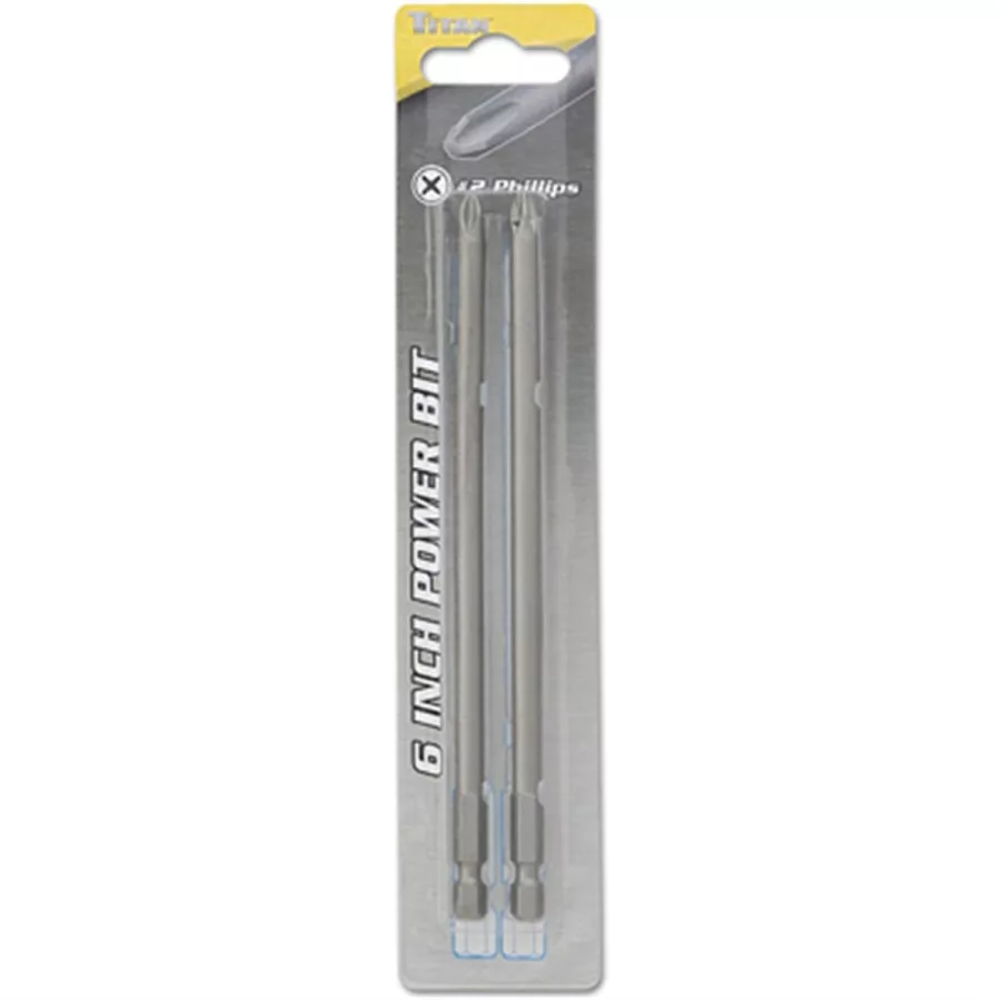 2pc #2 Phil 6" Power Bits 2pc #2 Phil 6" Power Bits