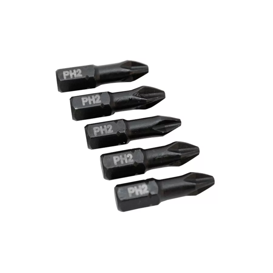 5pc 1in Impact Grade Phillips Power Bit Set 5pc 1in Impact Grade Phillips Power Bit Set