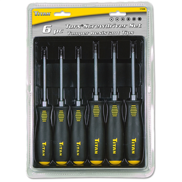 6 Piece Star Torx Screwdriver Set