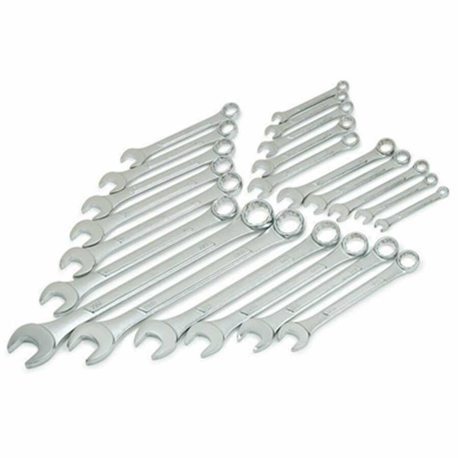 22 pc Raised Panel SAE & Metric Wrench Set