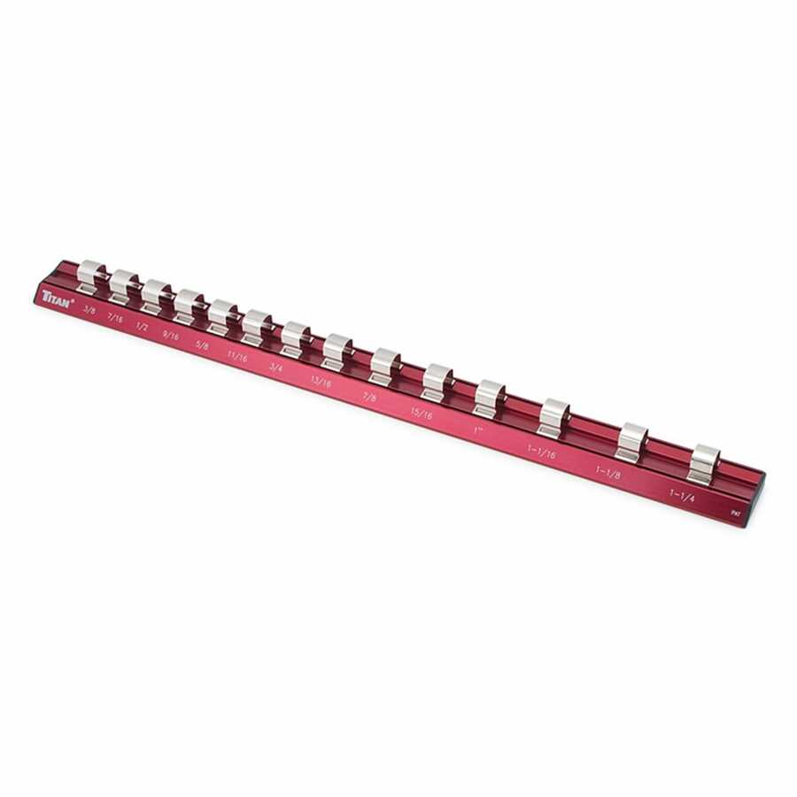 1/2" Drive SAE Magnetic Aluminum Socket Rail