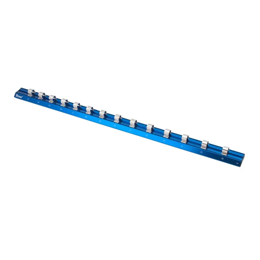 (image for) 1/2" Dr. Metric Magnetic Aluminum Socket Rail