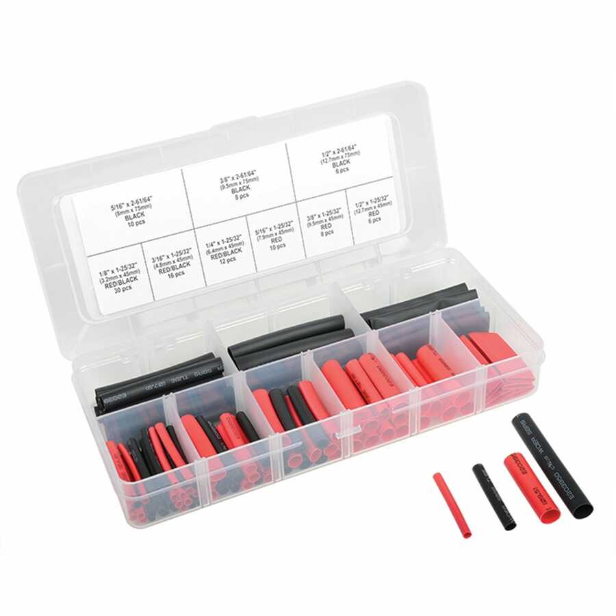 106pc Dual Wall Heat Shrink Tube Assort.