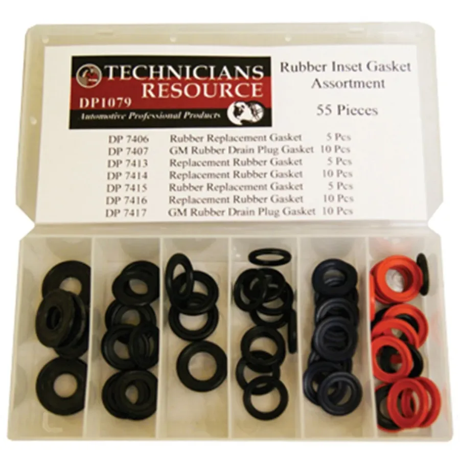 Rubber Inset Drain Plug Gasket Assortment (image for) Rubber Inset Drain Plug Gasket Assortment