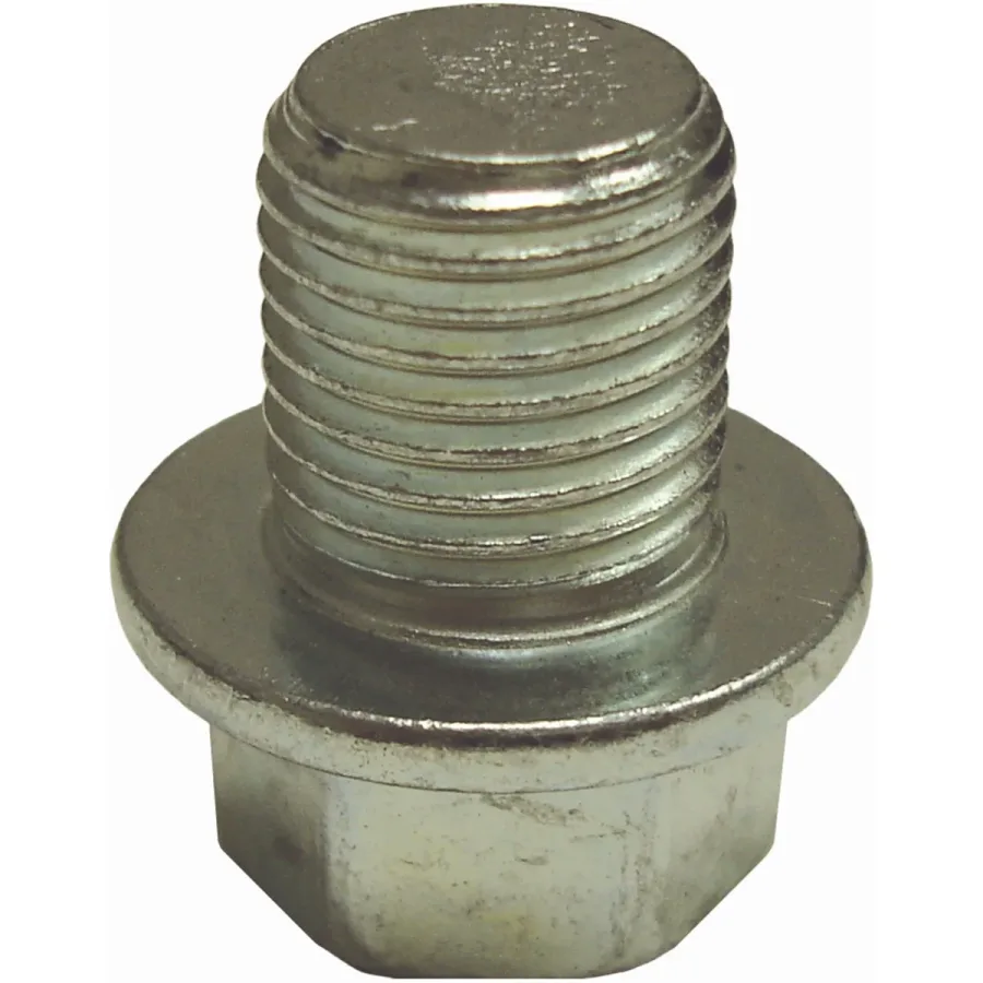 Drain Plug 12mm - 1.25" Regular Point Zinc Plate (image for) Drain Plug 12mm - 1.25" Regular Point Zinc Plate