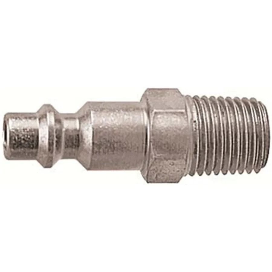 Industrial Type D Male Plug 1/4" Body 1/4" NPT (image for) Industrial Type D Male Plug 1/4" Body 1/4" NPT