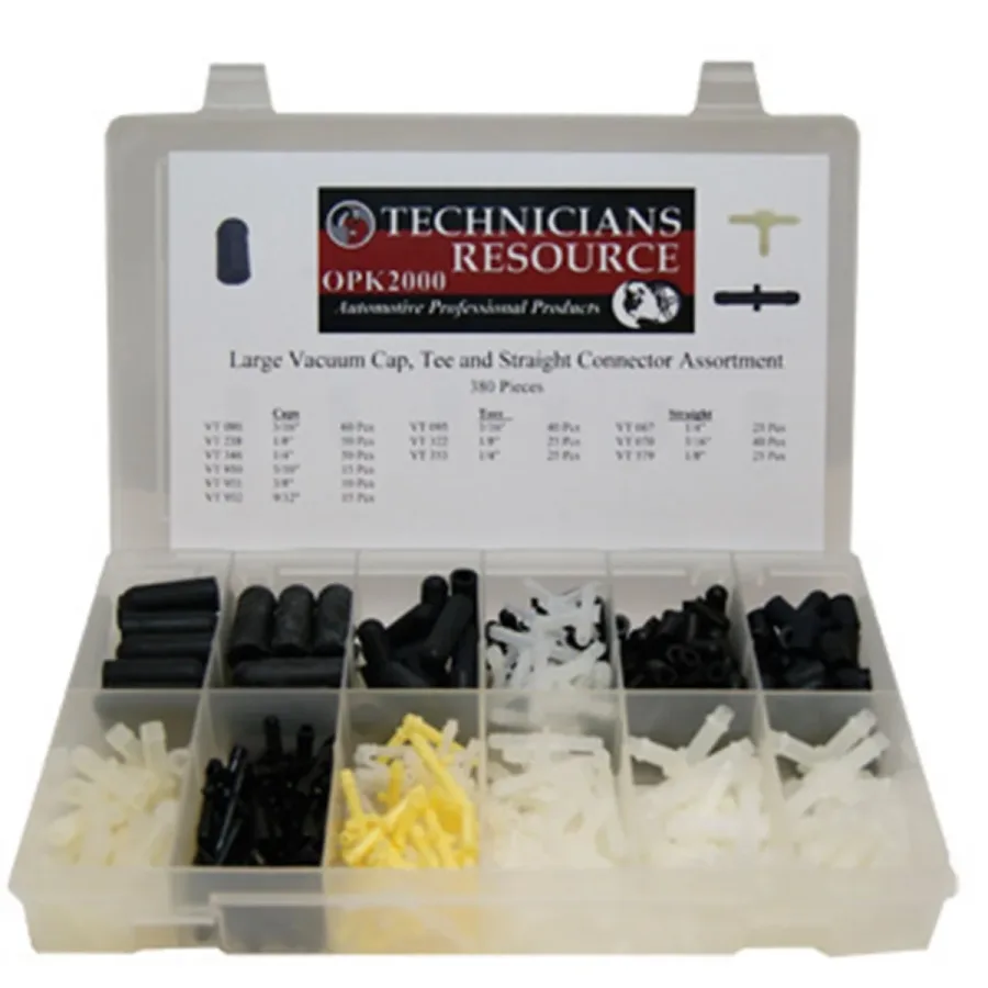 Large Vacuum Tee, Cap And Connector Assortment (38 (image for) Large Vacuum Tee, Cap And Connector Assortment (38