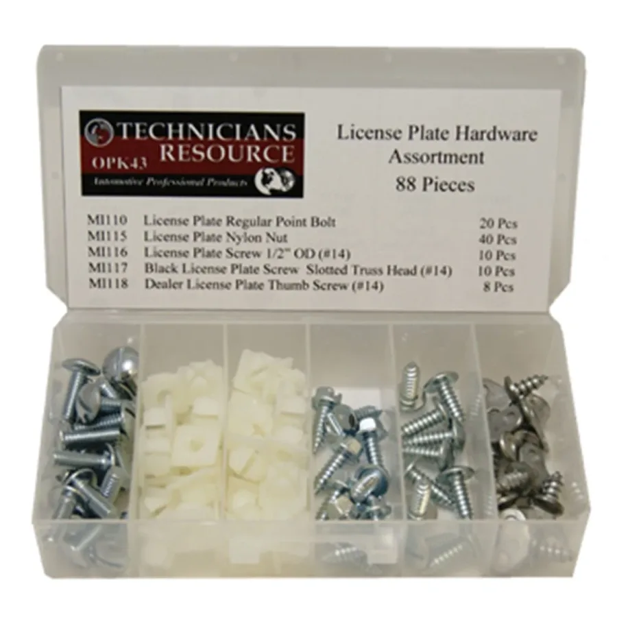 (image for) License Plate Hardware Assortment