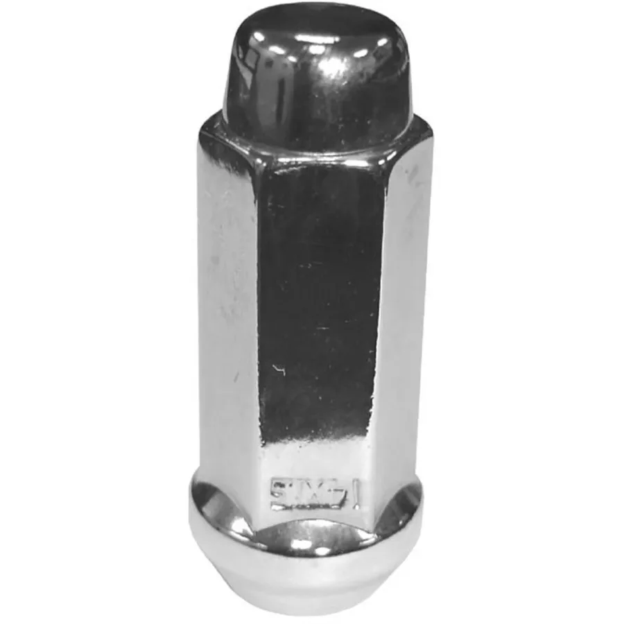 XX Long Bulge Style Acorn Chrome Wheel Lug Nut (image for) XX Long Bulge Style Acorn Chrome Wheel Lug Nut