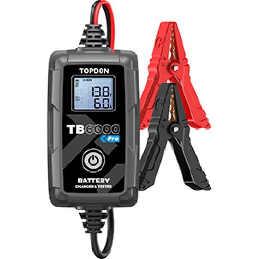 TB6000Pro - 2-in-1 6A Battery Charger & Battery Tester with App