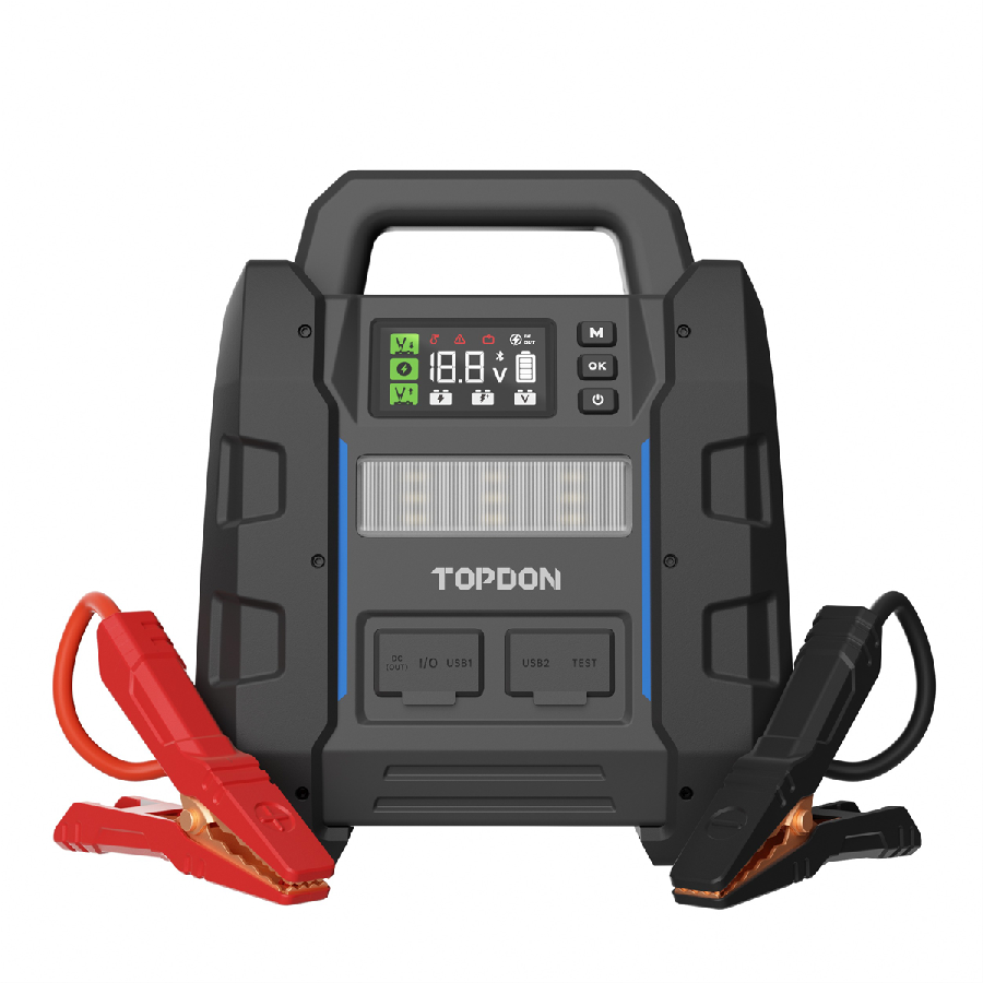Topdon 4500 Peak Amp Jump Starter & Boosterwith Blutooth Battery