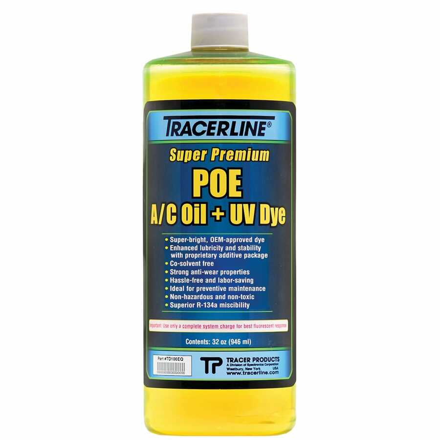 32 OZ BOTTLE POE A/C OIL W/DYE