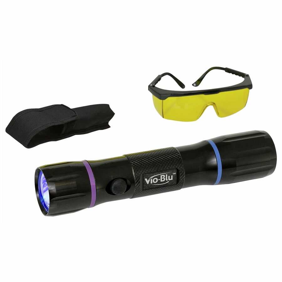 Vio-Blu Dual-Head True UV Blue Light Leak Detection Flashlight