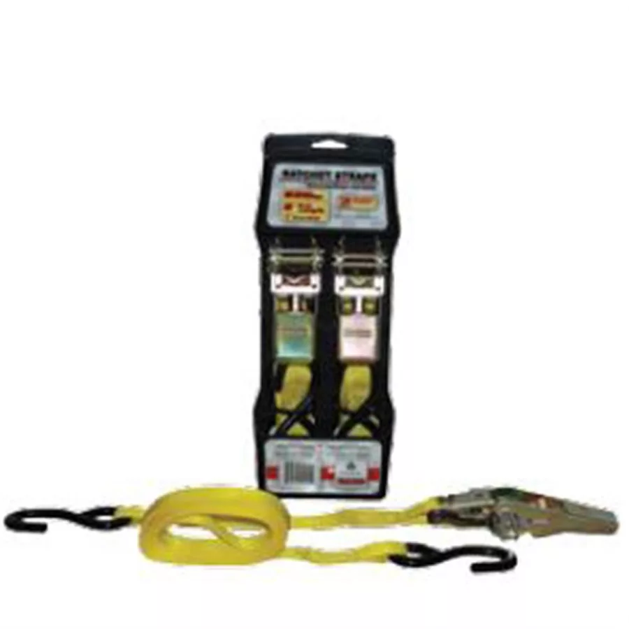 8' X 1" Ratchet Straps Pair