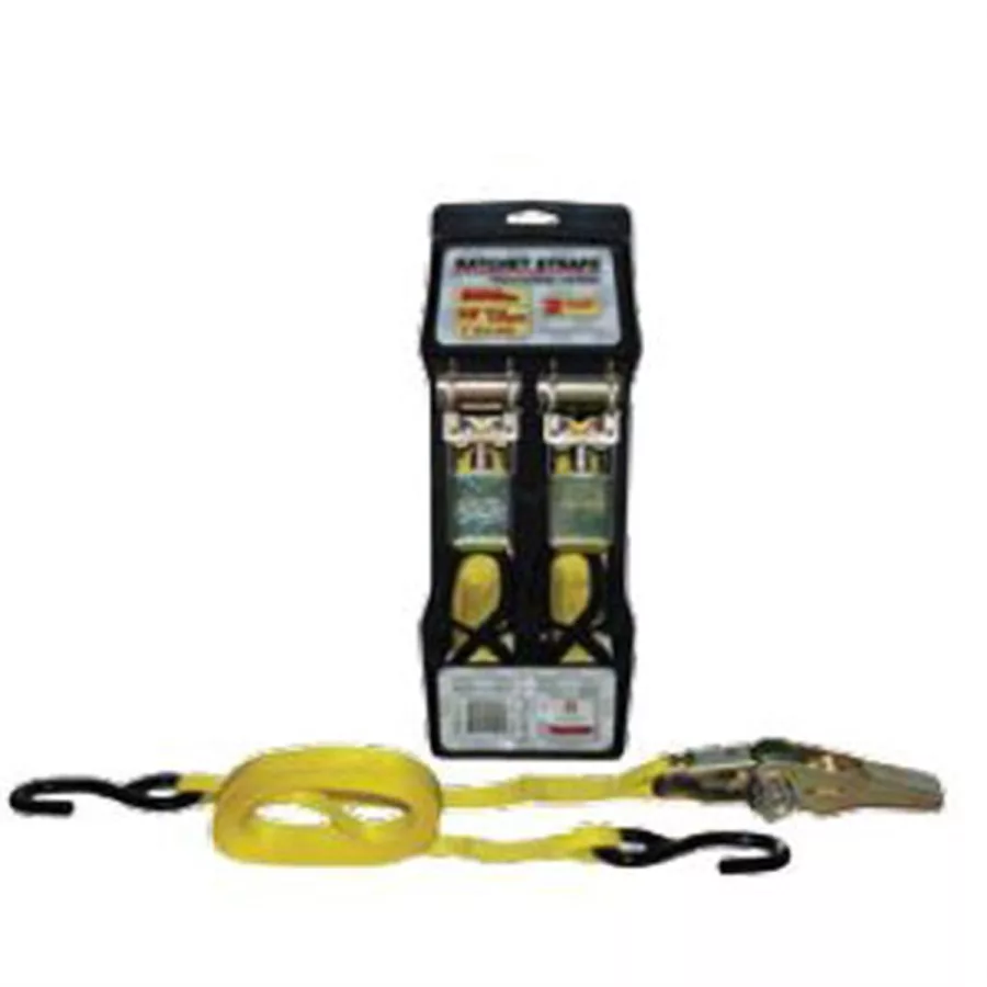 12' X 1" Ratchet Straps Pair