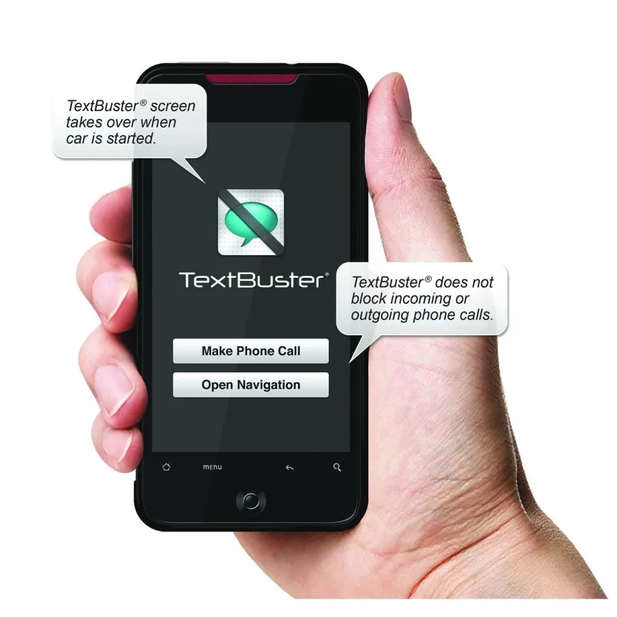 (image for) TextBuster Text Blocking and Tracking Device for Vehicles