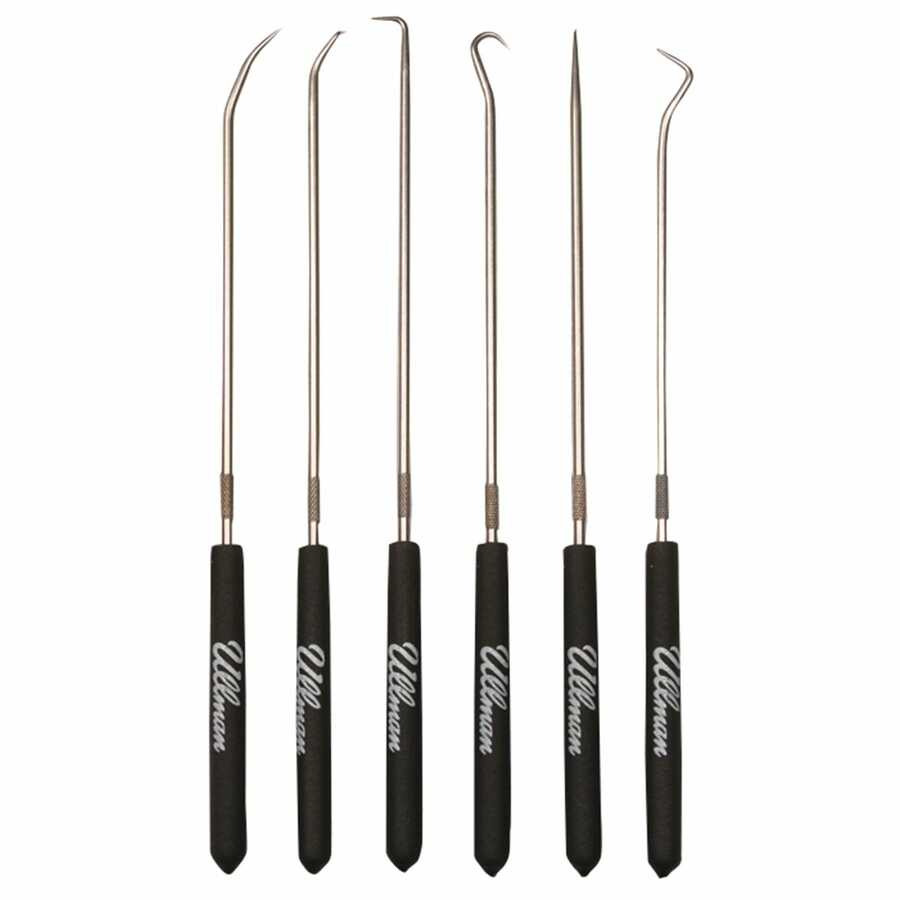 9-3/4 In Long Hook and Pick Set - 6-Pc