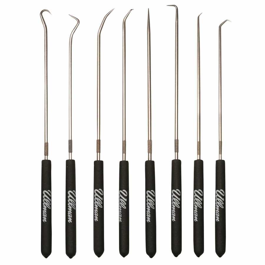 9-3/4 In Long Hook and Pick Set - 8-Pc