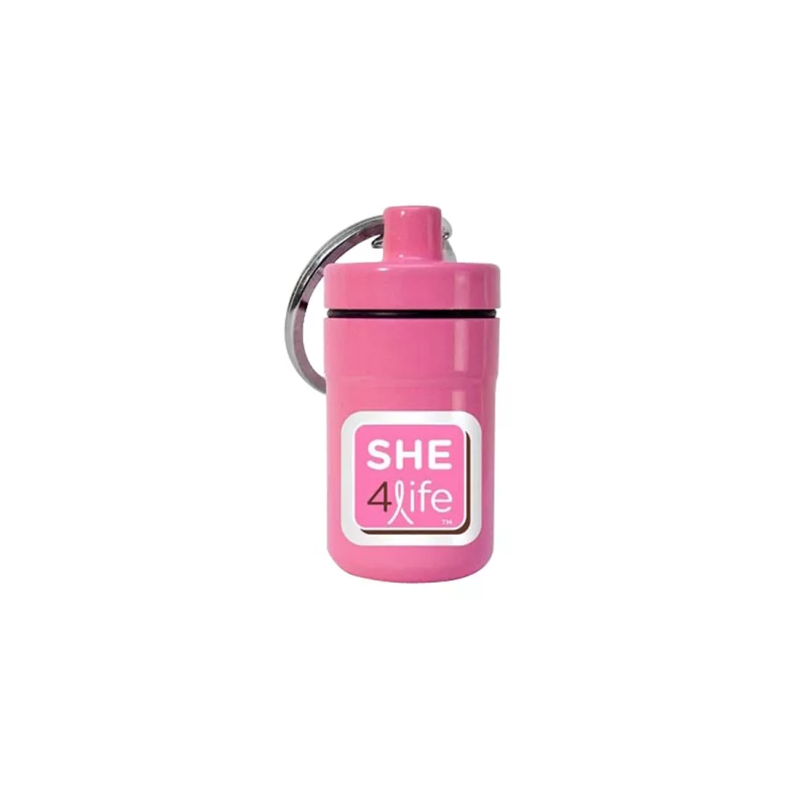 She 4Life Pink Key Chain Pill Fob
