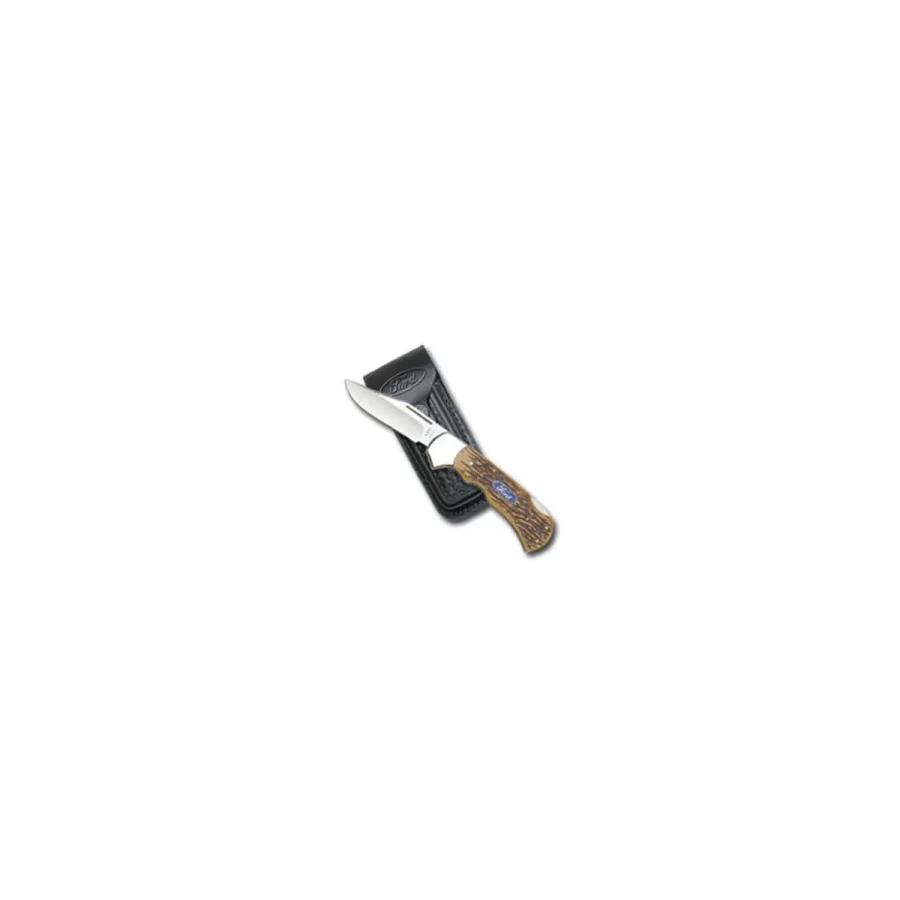 Large Frame Delrinr Lockback w/ Leather Sheath