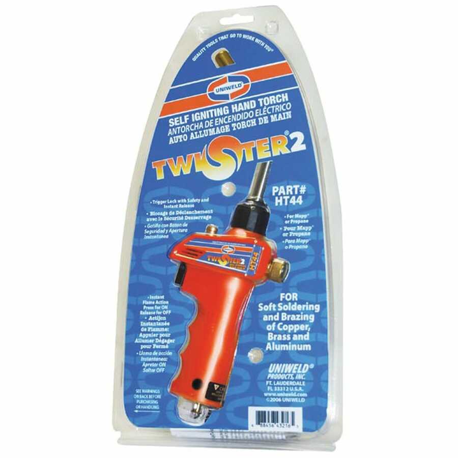 Uniweld Products | HT44 | Uniweld Twister 2 Self Igniting Propane/MAPP Hand Torch