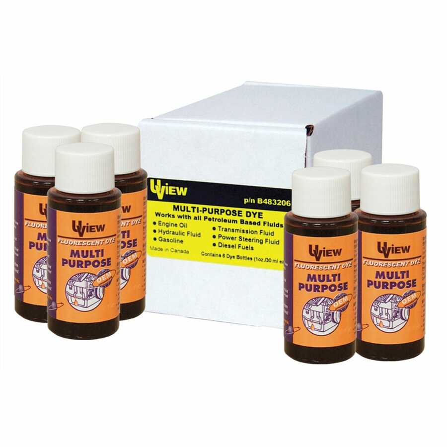 Multi-Purpose Dye - 6 x 1 oz. Bottles